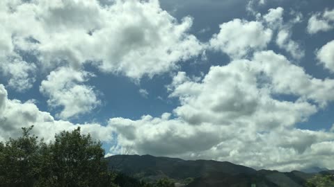 It is a blue sky in Japan