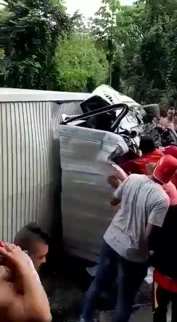 Bus con hinchas del Junior se accidentó en Santander