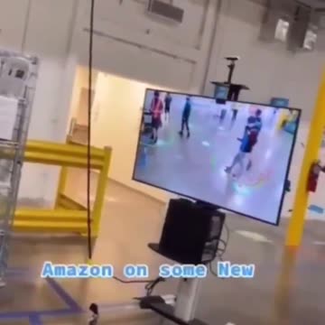 Amazon using new technology to enforce social distancing.