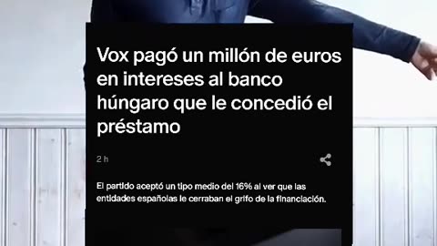 #Vox pagó un millón de euros en intereses al #banco #húngaro que le concedió el #préstamo