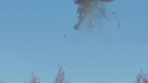 Video of the Ukrainian UAV “Lyutiy” destroyed in the air.
