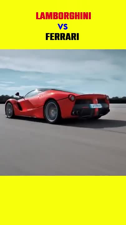 Lamborghini Car Vs Ferrari Cars.
