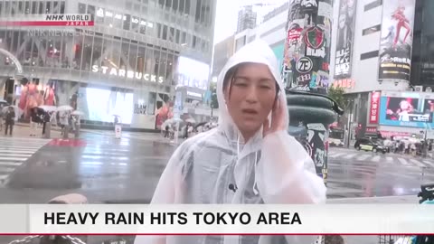 Heavy rain hits Tokyo area as typhoon Ampil nearsーNHK WORLD-JAPAN NEWS