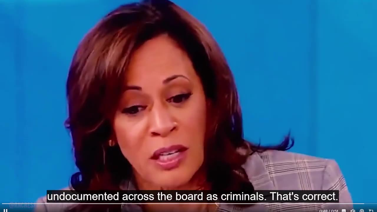 Kamala Harris nói rằng: "Người nhập cư bất hợp pháp "KHÔNG PHẢI LÀ TỘI PHẠM".👇👇👇👇👇