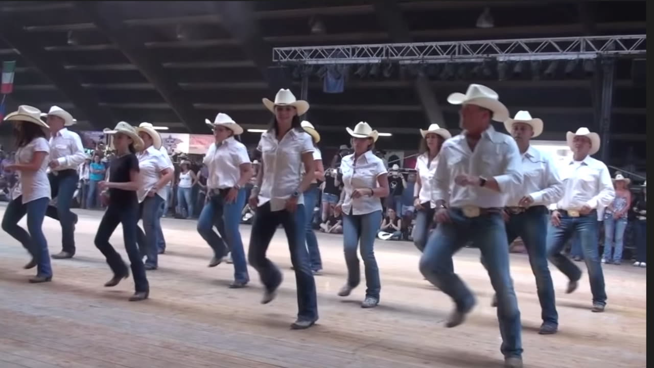 Line Dancing to "Get Out The Vote for DJT".