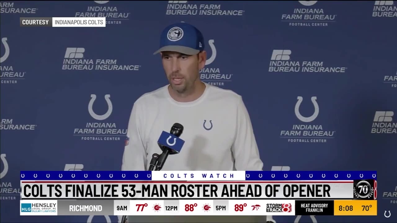 August 28, 2024 - Indianapolis Colts Finalize 53 Man Roster