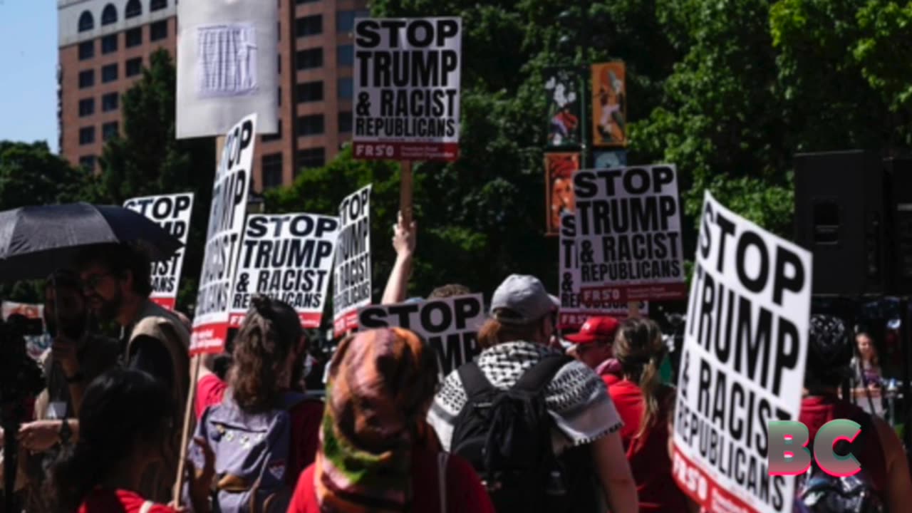 Protesters gather at GOP convention to rally for abortion and immigrant rights, end to war in Gaza