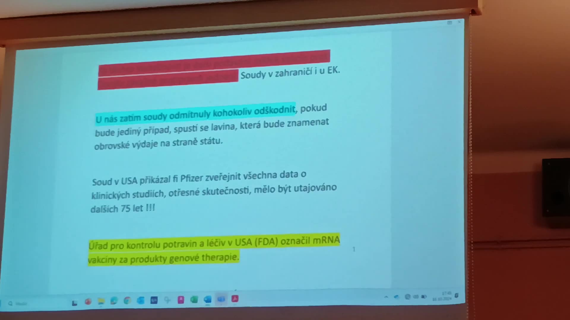 MUDr. Jaroslav Henzl: Covid-19 - kritický rozbor celého období se shrnutím poznatků 16.10.2024