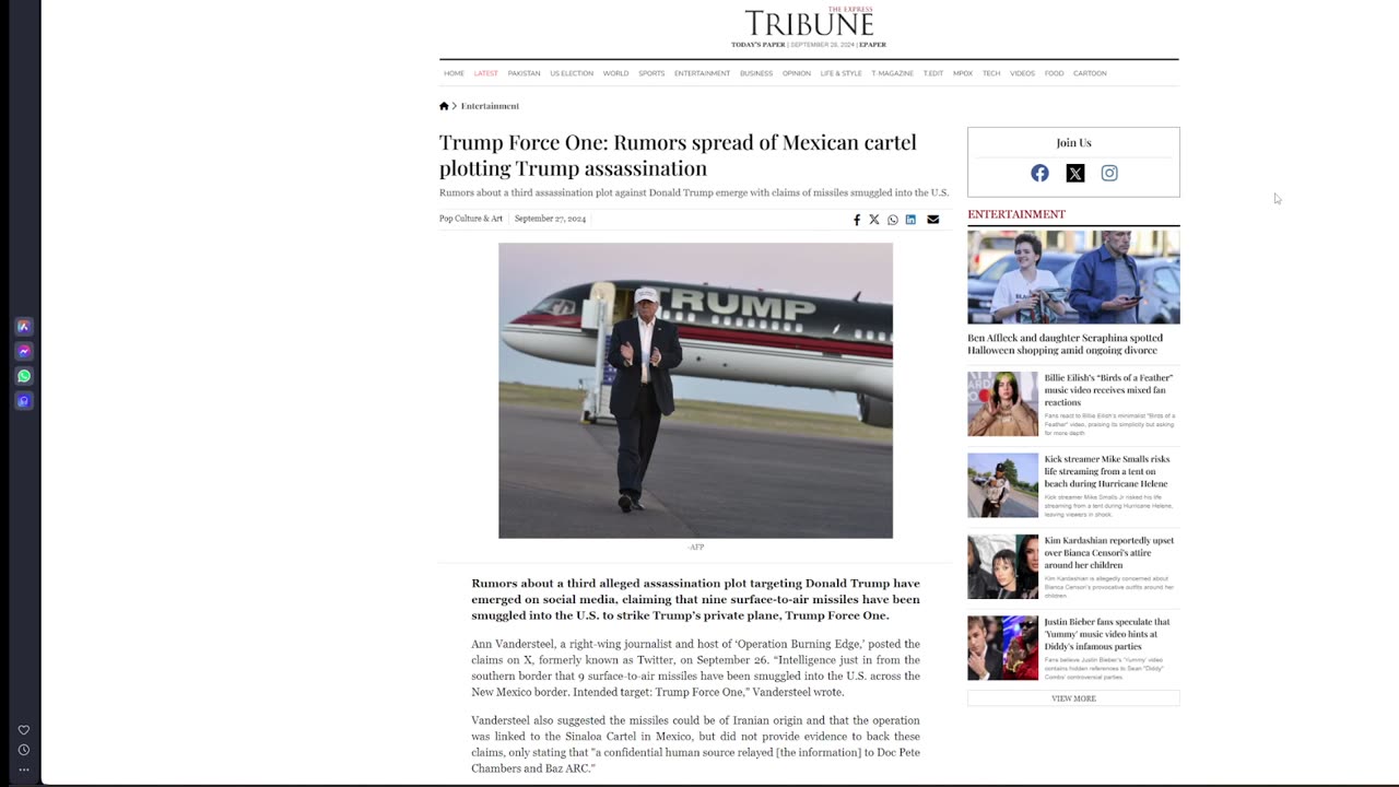 Right wing journos claim MISSILES smuggled into US to get Trump!