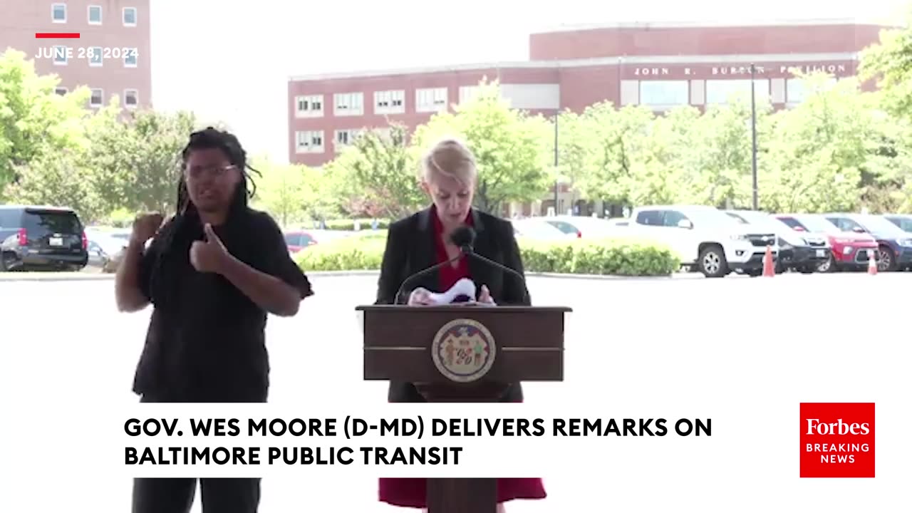 Gov. Wes Moore Delivers Remarks On Investments In Baltimore Public Transit