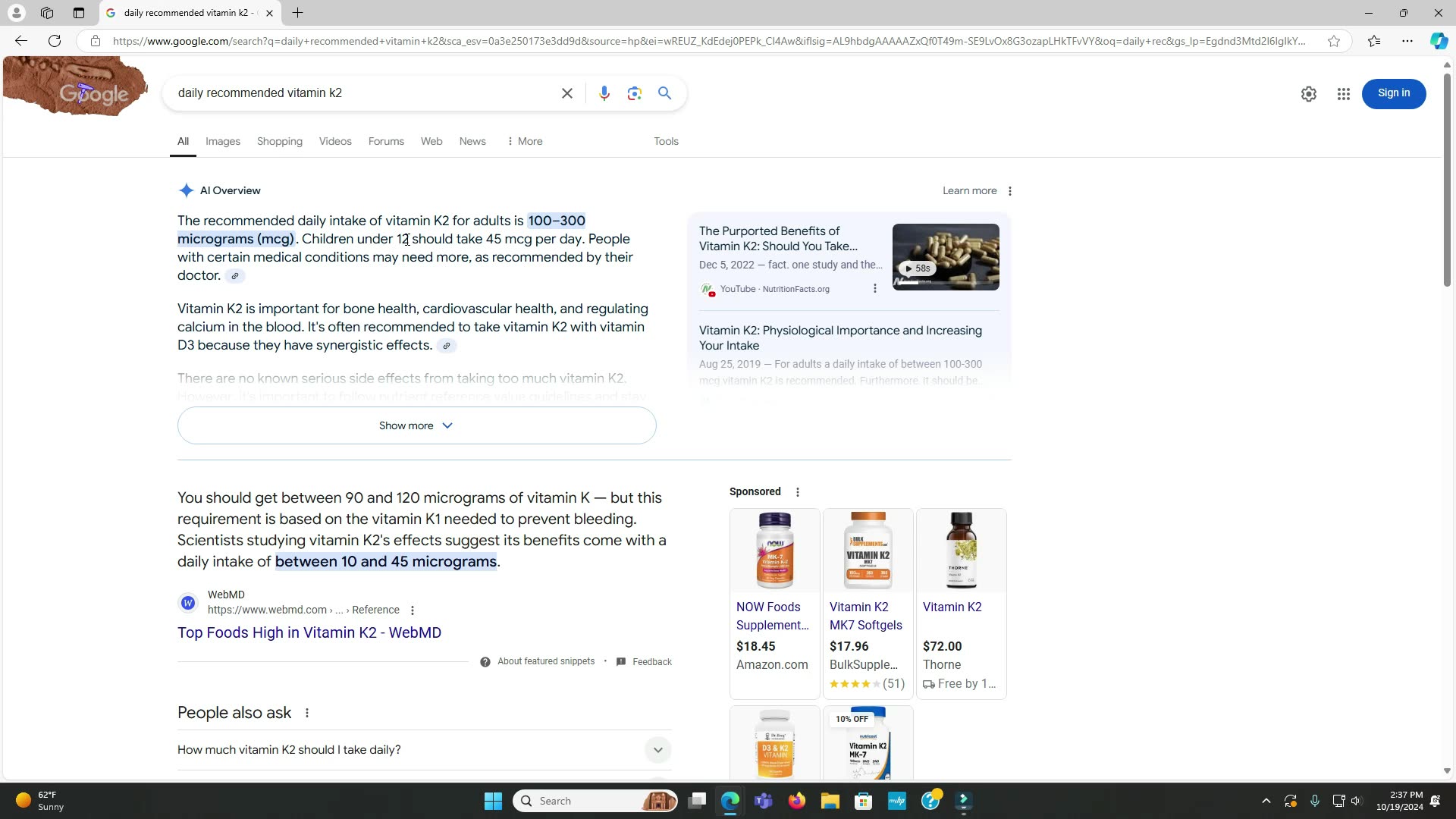 Vitamin K2's Benefits & Why EVERYONE Needs this Vitamin (Best Foods for