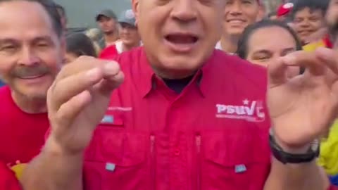 B23 DIOSDADO CABELLO, EL PUEBLO CHAVISTA EN LAS CALLE RECHAZANDO LA VIOLENCIA Y DEFENDIENDO LA VICTO