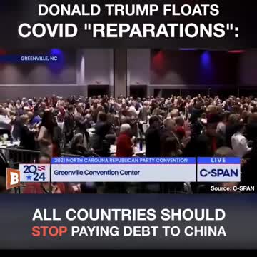 Trump say China owes Reparations