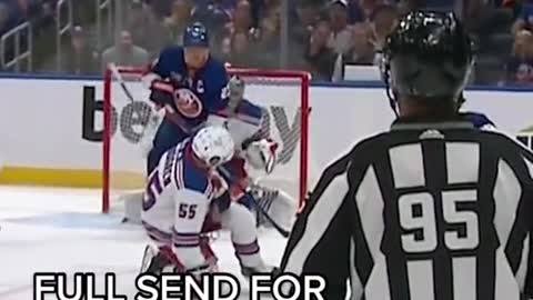 166Started with a hit, ended with a goal 🤷 #hockey #sports #rangers #newyork #beastmode