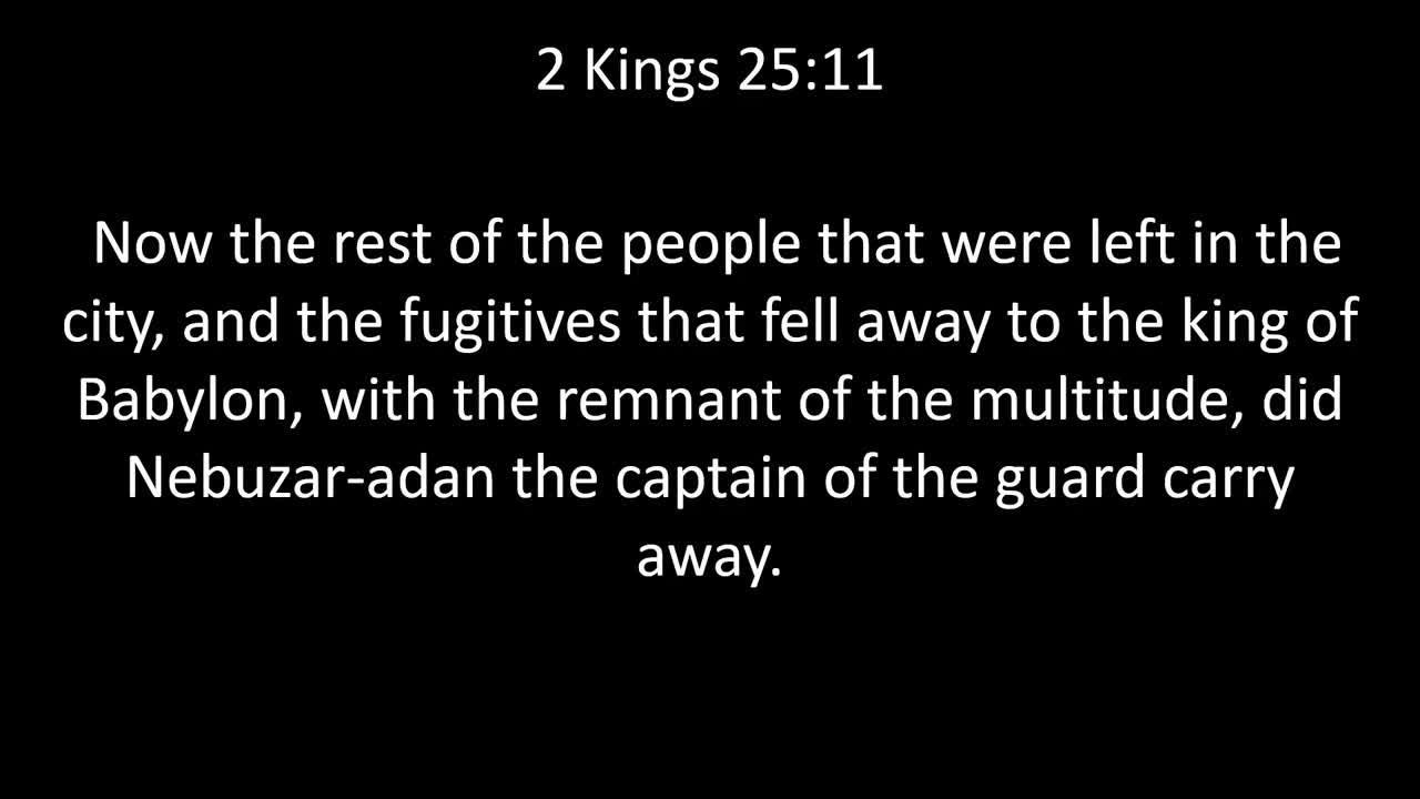 KJV Bible 2nd Kings Chapter 25