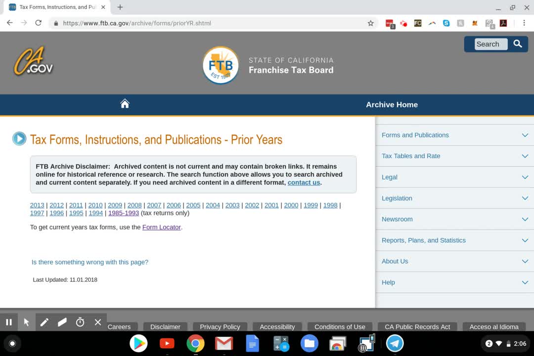 Old FTB Tax Forms: How To Get Prior Year Forms For California