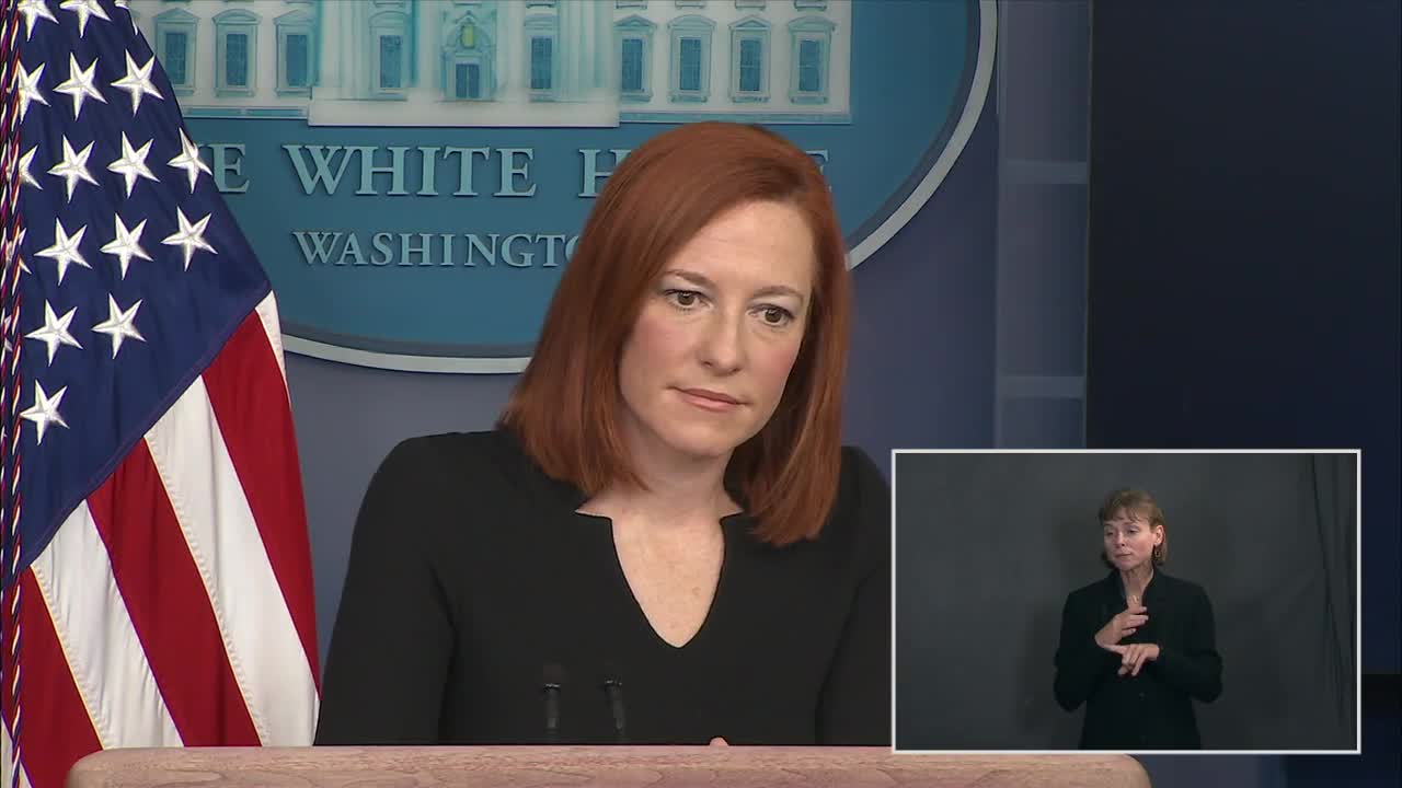 The White House Feb. 1 2021 -- Press Secretary Jen Psaki Holds Press Briefing