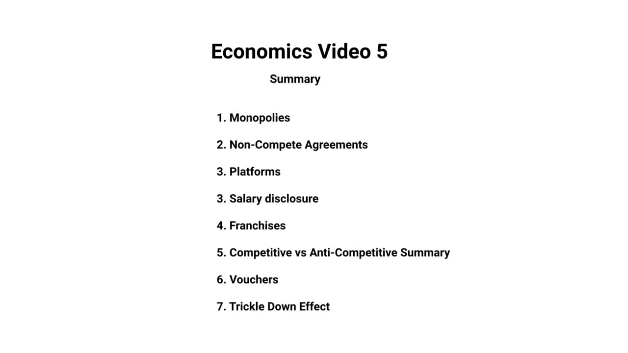 Economics Video 5