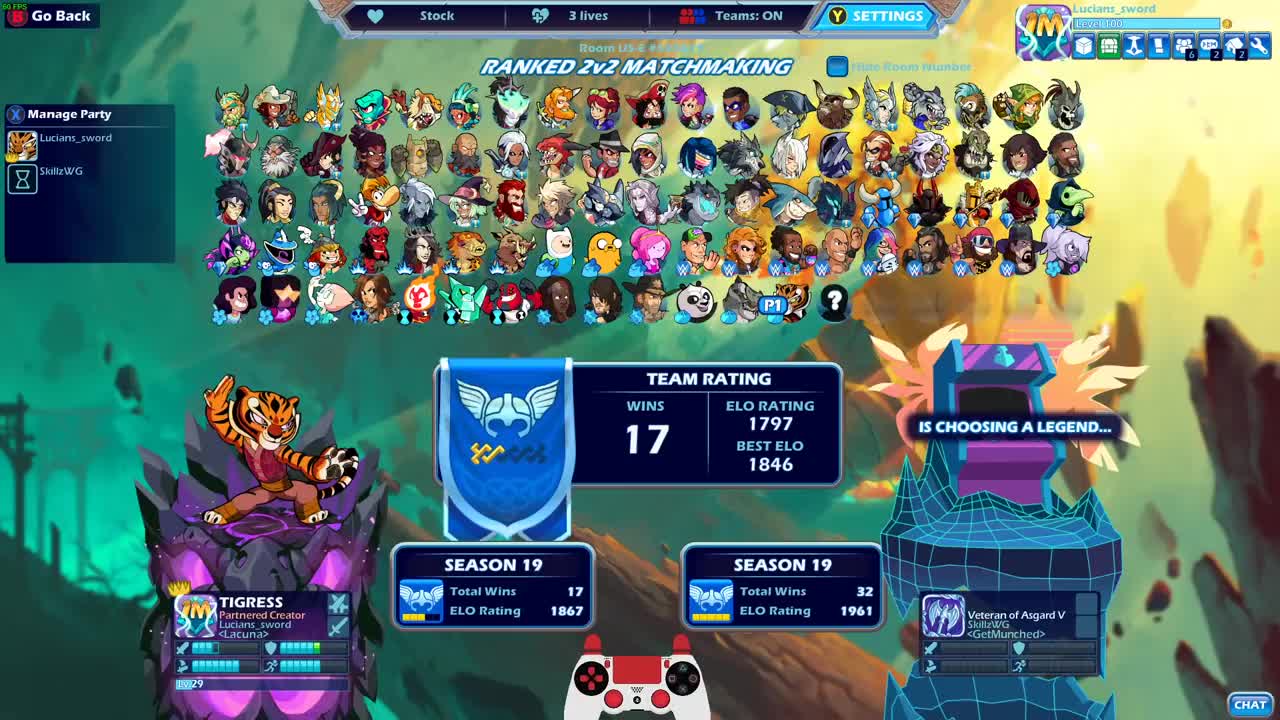 TAI LUNG + PO Together in RANKED 2v2!! * Brawlhalla Gameplay