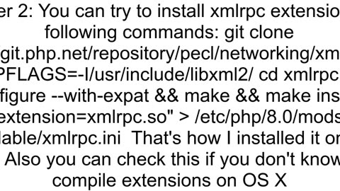 Enable XMLRPC on Xampp