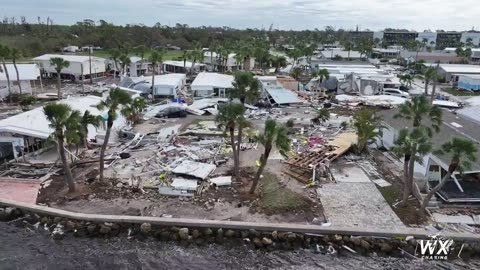 🇺🇸 Storm surge aftermath in Englewood, Florida, USA