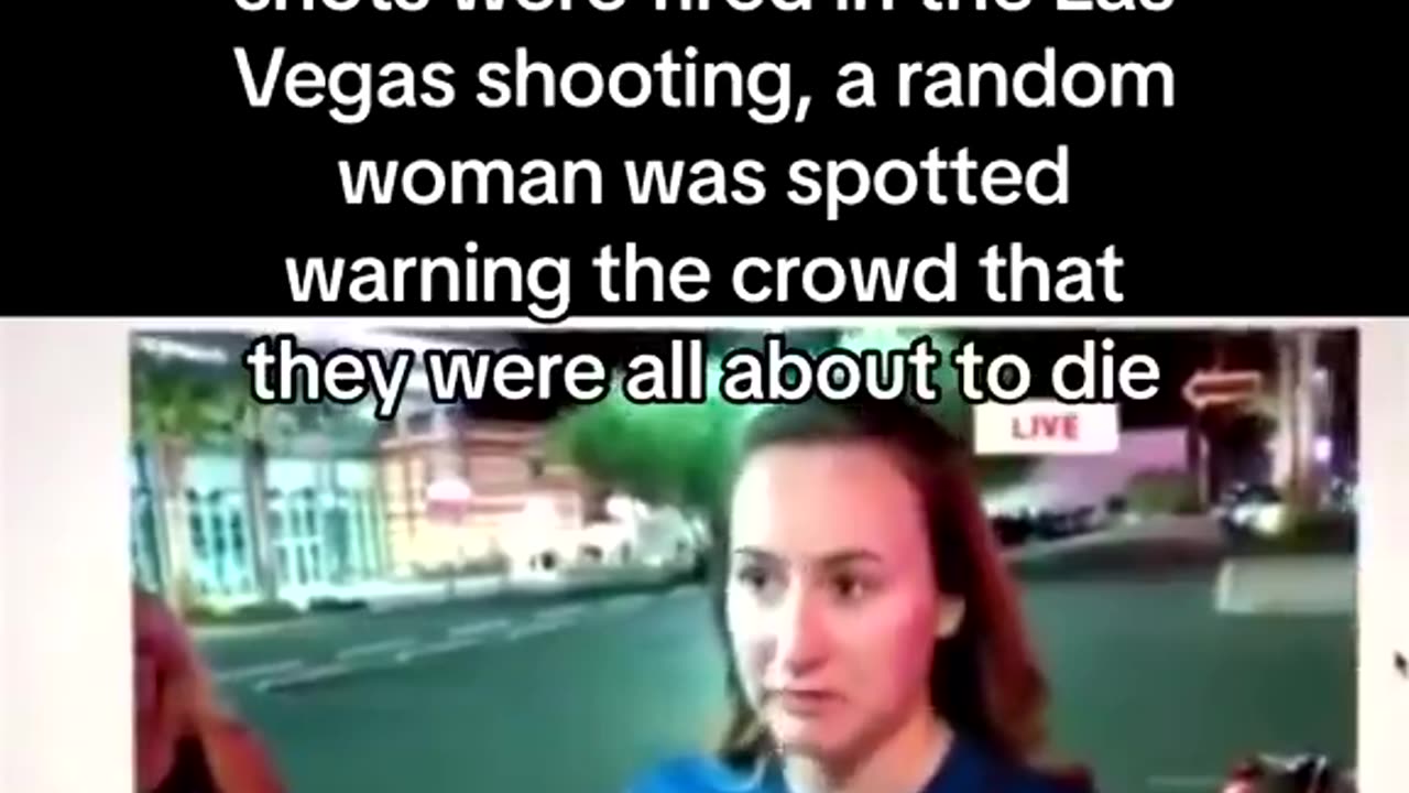 40 Minutes Before The Las Vegas Shooting Occurred A Women Was Warning The Crowd.