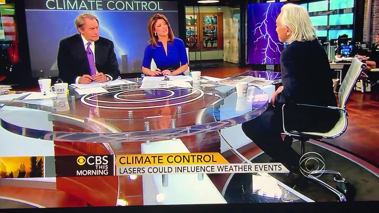 CBS spreads conspiracy theories on weather manipulation❓Trillion watt lasers❓