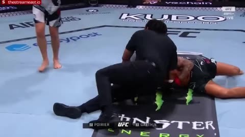 gaethje knocks out dustin porier