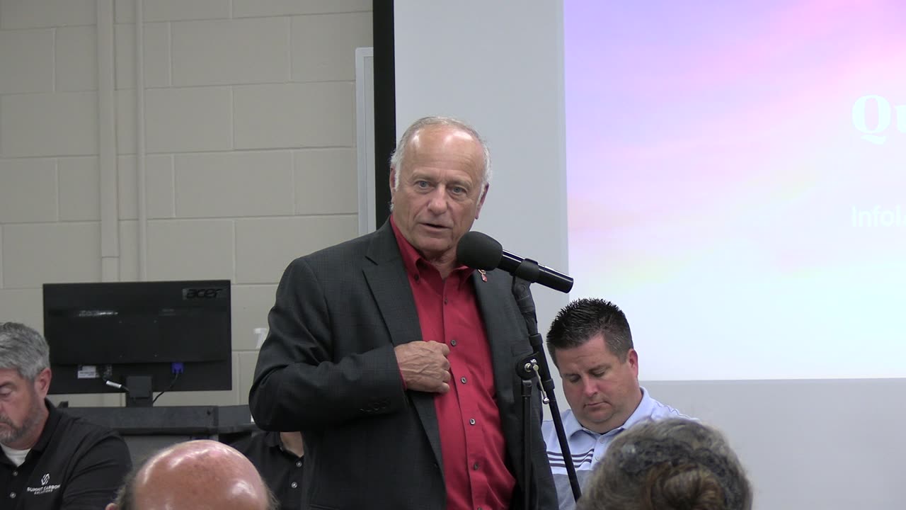 Congressman Steve King, ret. - IUC/SCS Informational Mtg 17 Sept 2024 - Emmetsburg, Iowa