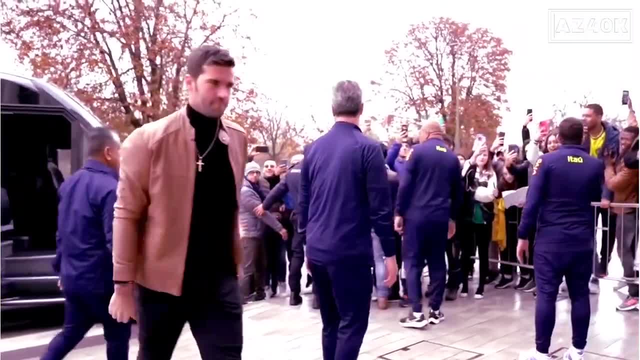 Neymar, Vini Jr, Raphinha, Jesus & Brazil World Cup Team Arrival in Turin