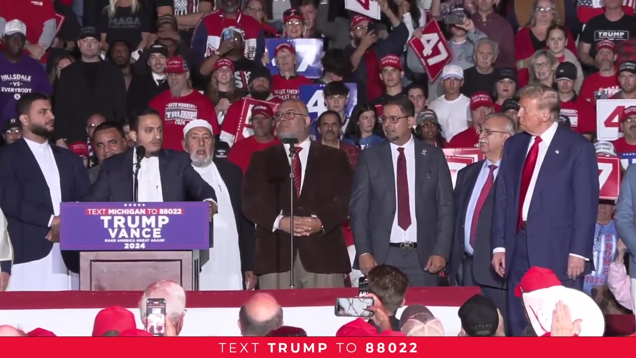 Imam Belal Alzuhairi delivers a powerful endorsement of President Trump