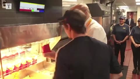 Watch Donald Trump Work going VIRAL-McDONALD'S drive-thru video