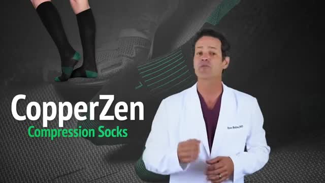 CopperZen Compression Socks. that possibly relieve pain in legs