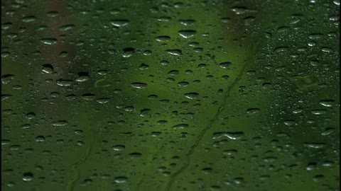 Summer Thunderstorm, Rain and Hail in a Car - 8 minutes - Original Content