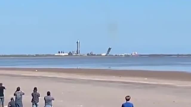 Ship explodes on landing