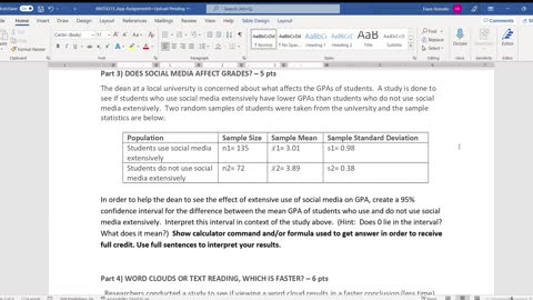 MATH 215 Application Assignment 4-Walk Through