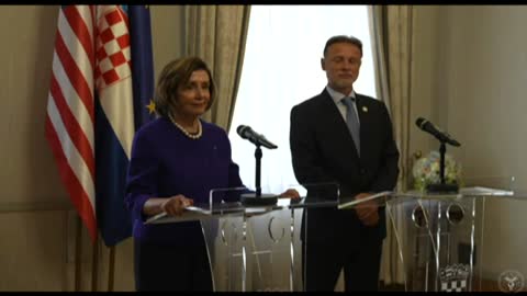 Rep. Pelosi speaks in Croatia