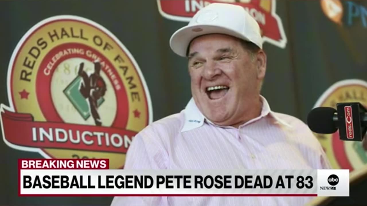 BASEBALL LEGEND PETE ROSE DEAD AT 83