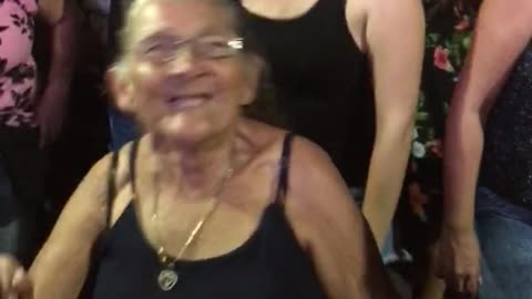 Grandmother Joins in the Fun at Concert