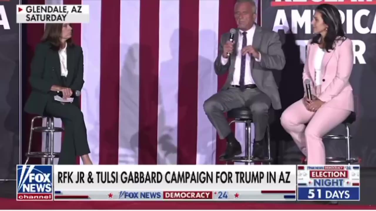 RFK Jr & Tulsi Gabbard SLAM their former party while stumping for Trump in Arizona