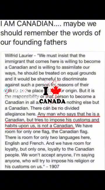I AM CANADIAN.... maybe we should remember the words of our founding fathers