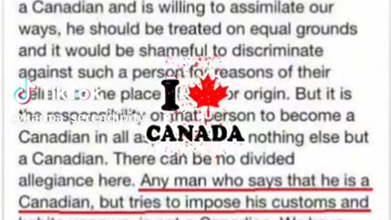 I AM CANADIAN.... maybe we should remember the words of our founding fathers