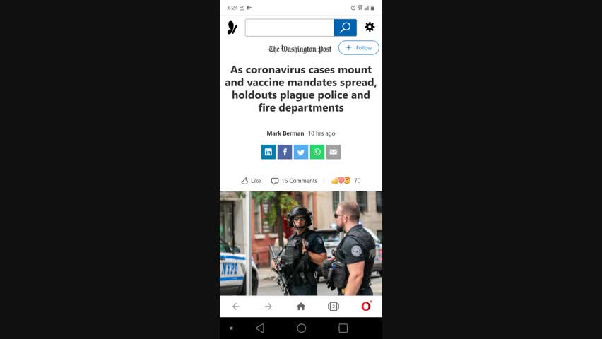 Even the police don't want the Vaccine