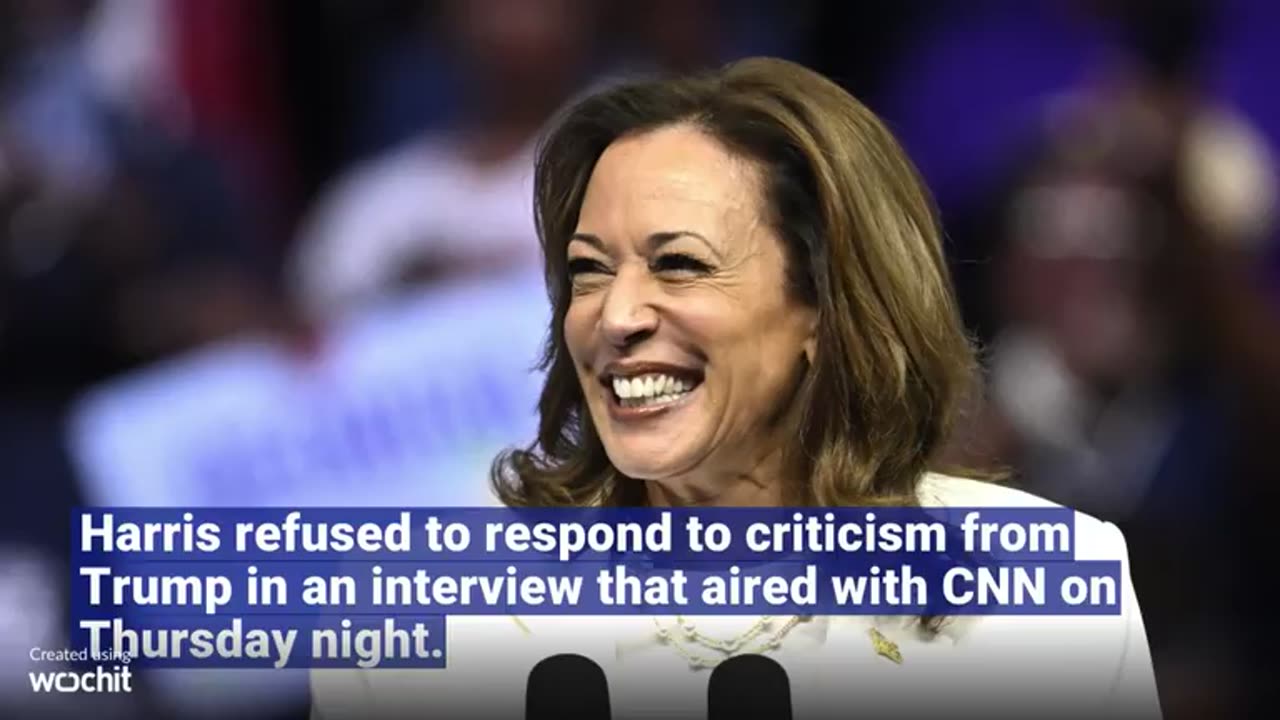 Kamala harris" dismisses trumps race attack" o my god ..