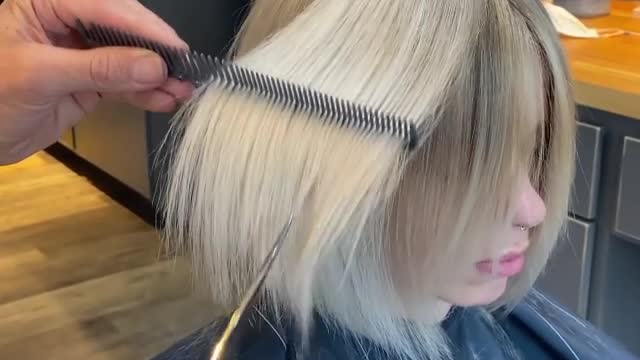 Girl haircut