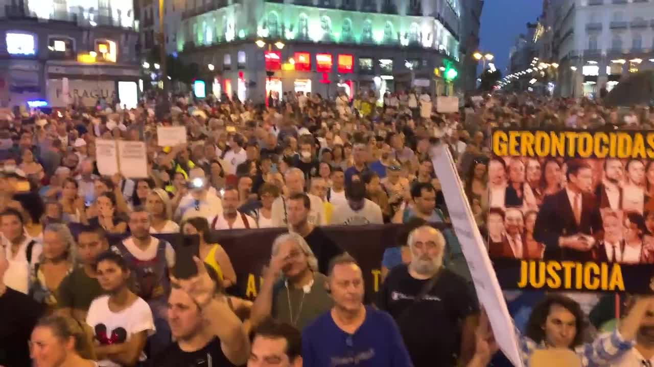 Demonstration "Die Kinder nicht anfassen" Madrid - 14.08.2021