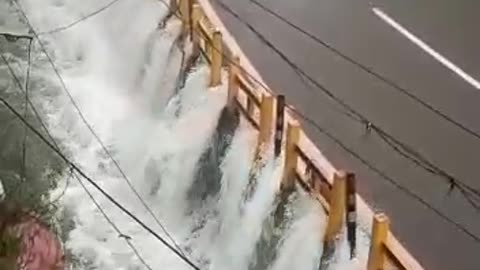 Heavy rain led to a series of landslides in one of the best tourist destination