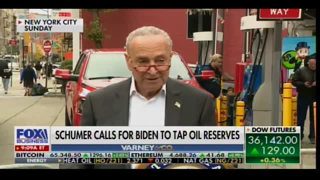 Schumer Calls to Release Oil Reserves and Then to Kill Off US Oil Companies