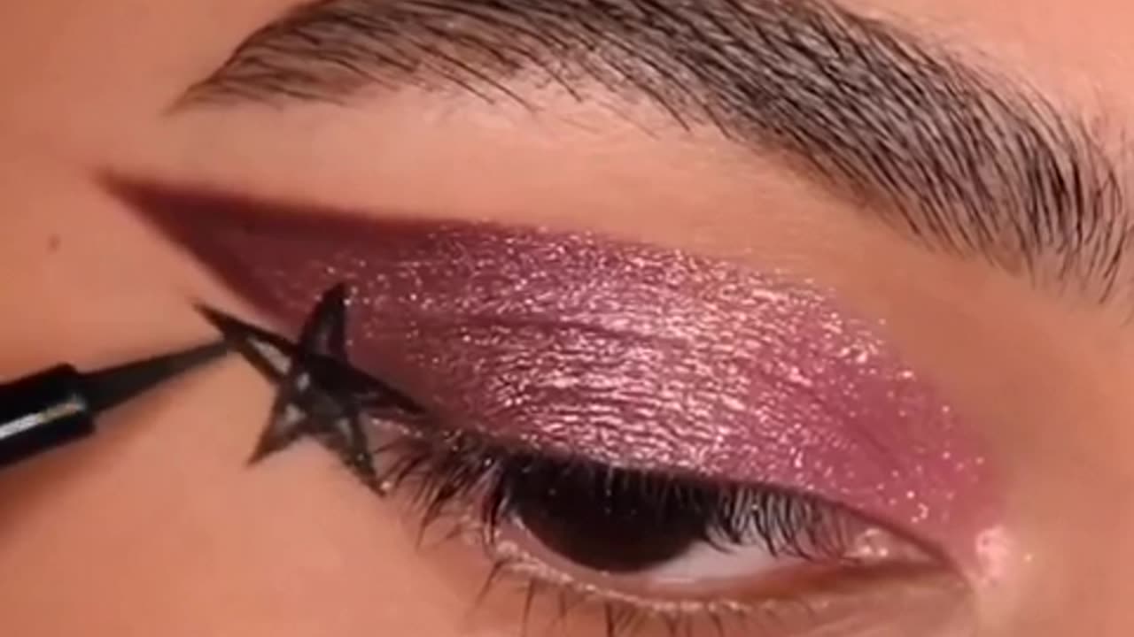 Eye makeup tutorial.