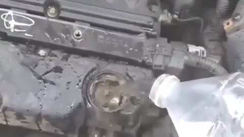 It is cleaner to clean the engine with water than diesel